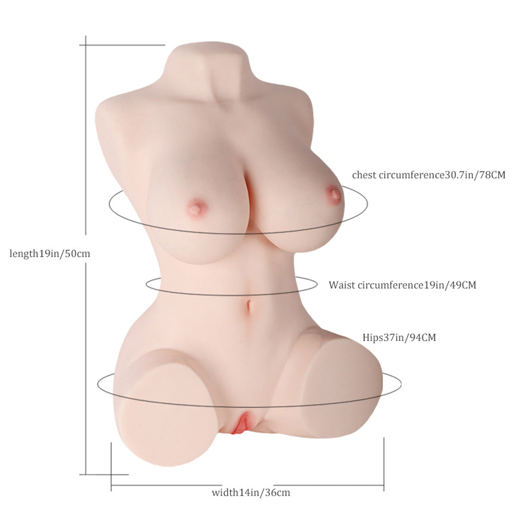 Lucinda-29.8LB Ultra Realistic Full Silicone Sex Torso