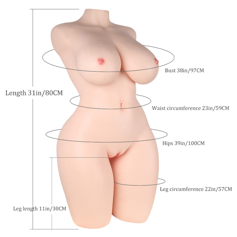 Susanna-68.34LB Full Silicone Sex Torso For Men